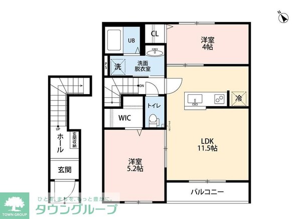 リーブルファイン相模原中央区中央の物件間取画像